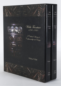 RICHARD J. BEBB, Welsh Furniture 1250-1950 : A Cultural History of Craftsmanship and Design (two volumes complete in slip-case), [Saer Books, 2007] , signed by the author in both volumes.