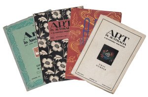 ART IN AUSTRALIA: 1916 - 1940, sixty-seven different editions including several specials; mixed condition.