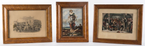 Five assorted vintage and antique framed prints and engravings, the largest 25 x 32cm