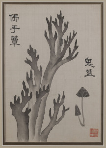 TSAI-SHIU-YIH (circa 1875), Buddha's Finger Algae, Chinese watercolour on silk, 28 x 22cm