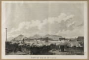 "Sketch of the TYPA and MACAO" Detailed chart of Macao and neighboring islands from Cook's Voyages, c.1785. overall 34 x 22cm. Includes town plan, soundings, some topography and notes and observations. also, "View of Macao in China" by James Heath (c.179 - 2