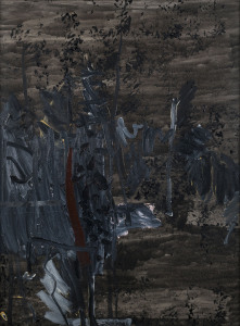 MICHAEL FRANKLIN TAYLOR [born 1933] Blackened TreesOil on canvas, titled verso: Blackened Trees,150 x 110 cmProvenance: Lawson~Menzies - Artworks from the Estate of Chandler Coventry, Sydney, 30/03/2004, Lot No. 156B 