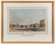 JOHN SKINNER PROUT [1805 -1876], Elizabeth St., Melbourne (from "Views in Melbourne and Geelong", 1847), hand coloured lithograph, signed lower right, 23 x 36cm. - 2