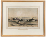 JOHN SKINNER PROUT [1805 -1876], View from Bateman's Hill, Melbourne (from "Views in Melbourne and Geelong", 1847), hand coloured lithograph, signed lower right, 23 x 35cm. - 2