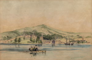 JOHN SKINNER PROUT [1805 - 1876], Port Arthur, V.D.L. hand coloured lithograph, signed in the stone lower right 'J.S. Prout' (from "Tasmania Illustrated", 1844). 26 x 38cm.