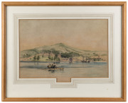 JOHN SKINNER PROUT [1805 - 1876], Port Arthur, V.D.L. hand coloured lithograph, signed in the stone lower right 'J.S. Prout' (from "Tasmania Illustrated", 1844). 26 x 38cm. - 2