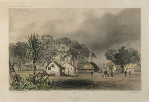 LOUIS Le BRETON [1818-1866], New-Victoria (Port Essington), hand-coloured lithograph (litho. by Sabatier) from Atlas Pittoresque, 1846, 22 x 31cm.