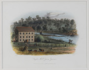 SAMUEL THOMAS GILL [1818 - 1880], Dight's Mill, Yarra Yarra, and, Market Square, Castlemaine, hand-coloured steel engravings, 1857 (Sands & Kenny), each 15 x 19cm. also, Store Drays Camped on road to Ballaarat, 1853, coloured lithograph, 1855 (Niven & C - 3