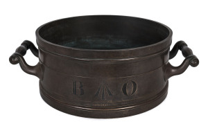 An early "Imperial Peck" Government measure with Board of Ordinance mark and broad arrow, engraved "1837", 42cm across the handles