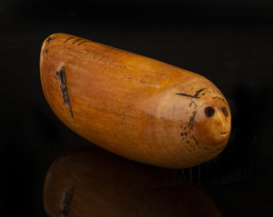 TABUA, Fijian chieftain's whale tooth amulet, 19th century, 13.5cm long