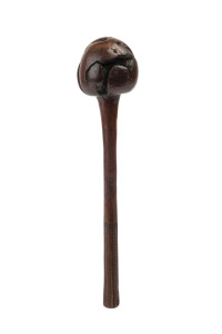 A fine throwing club (Ula), carved wood, Fiji, 19th century, 41.5cm high