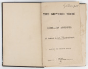 The Dieyerie tribe of Australian Aborigines GASON, Samuel Published by W.C. Cox, Adelaide, 1874