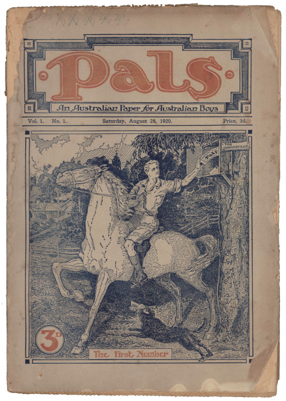 PALS - An Australian Paper for Australian Boys: Vol.1 No.1 to Vol.1 No.10 complete, August 28, 1920 to January 1, 1921. (10 editions).