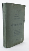 "Plan of General Development - MELBOURNE - Report of the Metropolitan Town Planning Commission 1929" 308pp report with numerous additional charts and maps, some in colour; though lacking the maps which would have been in the back cover pocket. Back cover