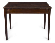 An early Colonial hall table with square tapering legs, Australian cedar, 19th century, ​74cm high, 92cm wide, 45cm deep