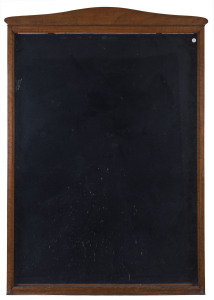 A wall mounted display cabinet, walnut and cedar, 19th century, 100 x 70cm