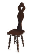 A rare Colonial Australian spinners chair, cedar, South Australian origin, 19th century, 103cm high