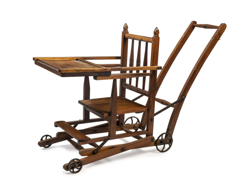 A child's high and low chair, Tasmanian blackwood, late 19th century, 99cm high