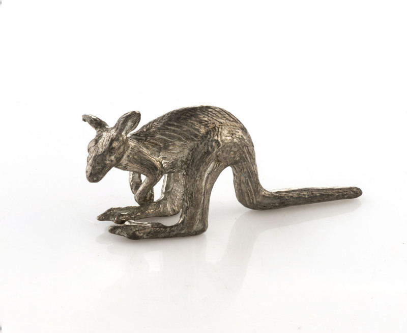 A cast metal figure of a kangaroo, 20th century