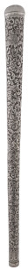 Indian Kutch silver, long parasol or walking cane handle, 19th century 45.5cm long.