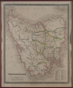 John DOWER [1791 - 1847] Van-Diemens Land hand-coloured, 42x 34cm, published by Henry Teesdale, London, [1842].