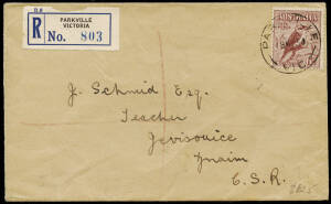 1932-71 range of single frankings: 3½d, 6d, 1/-, 2/-, 2/6, 13c & 25c plus mixed frankings. Incl. airmails, censored, registered & destinations of Austria, GB, Jamaica, Sweden & USA. Noted 1934 (May 18) reg. cover, with 6d Kooka to Czechoslovakia, 1961 cov