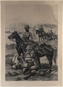 A pair of Boer War engravings, circa 1900, original frames with gilt slips, ​120cm x 93cm overall