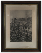 A pair of Boer War engravings, circa 1900, original frames with gilt slips, ​120cm x 93cm overall - 4