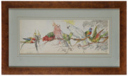 VIOLET BARTLETT (Australia, working circa 1920),The Australian Eleven, watercolour, signed lower left "Artah", 20 x 53cm&nbsp; - 2