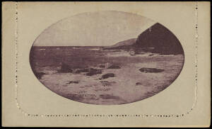 1913-14 1d Kangaroo - Die 1 [BW:LC15] "LORNE VICTORIA" [72C] unframed oval in purple-brown, fresh Unused.