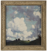 TRAVIS WEBBER (1900-1968), Victorian landscape, oil on board, signed and dated lower left "Travis Webber, '39", ​ - 2