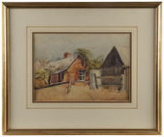 JOHN WILLIAM (WILL) ASHTON (1881 - 1963), (Deserted Stone Cottage), watercolour, with certificate of authenticity verso, signed by Lesley Ashton, 24 x 36cm - 2