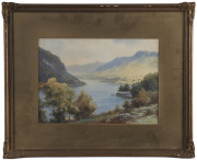 SYDNEY G. KEMBLE (New Zealand), Hawea Waters, watercolour, signed lower right "Sydney Kemble", circa 1930 Joels label verso, ​25 x 35cm - 2