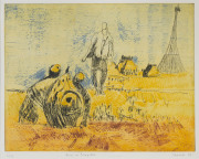 JUDY CASSAB (1920-2015), Miro au Pompidu, coloured lithograph, editioned, signed and titled "11/75, Miro au Pompidu, Cassab", 42 x 51cm