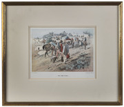 SAMUEL THOMAS GILL (1818-80), The New Rush & Wool Drays, two colour lithographs from The Australian Sketch Book, printed by Hamel & Ferguson, initialled "S.T.G. in the plate at left, each 17 x 25cm (2). - 2