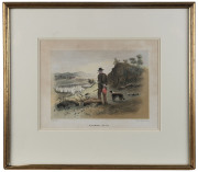 SAMUEL THOMAS GILL (1818-80), Homeward Bound & Squatter's Tiger, two colour lithographs from The Australian Sketch Book, printed by Hamel & Ferguson, initialed "S.T.G. in the plate at left, each 17 x 25cm (2). - 2
