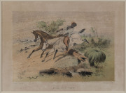SAMUEL THOMAS GILL (1818-80), Homeward Bound & Squatter's Tiger, two colour lithographs from The Australian Sketch Book, printed by Hamel & Ferguson, initialed "S.T.G. in the plate at left, each 17 x 25cm (2). - 3