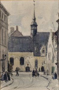 JESSIE CONSTANCE ALICIA TRAILL (1881 - 1967), Street Scene, Toulouse, watercolour, signed "J.C.A. Traill" and dated 1926 lower right, 36 x 24cm