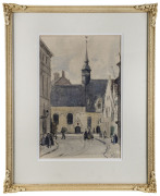 JESSIE CONSTANCE ALICIA TRAILL (1881 - 1967), Street Scene, Toulouse, watercolour, ​signed "J.C.A. Traill" and dated 1926 lower right, 36 x 24cm - 2