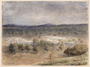 PORT PHILLIP BAY, circa 1860s, Artist unknown, group of 20 watercolours on card of ships and Port Phillip Bay, some with pencil captions including: "Off WilliamsTown", "Steam Tug Entering The Heads, Hobson's Bay", "Melbourne From St. Kilda", "Volunteer C - 3