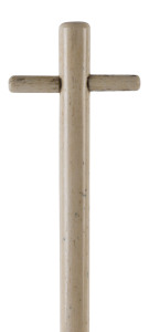 A whalebone whip handle, Tasmanian origin, mid 19th century, 56cm long