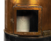 A Navy rain gauge indicator, copper and tin, early to mid 20th century, ​86cm high - 2