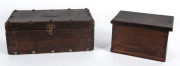 Two Australian cedar boxes fitted with compartments, one with brass fittings, 19th century, ​the larger 29cm across