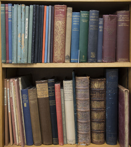 ENGRAVERS & THEIR ART: "Sir Henry Raeburn..." by William Henley (1890); "George Morland" by Herbert Baily (1906); "A History of French Etching" by Leipnik (1924); "A History of Wood Engraving" by Douglas Bliss (1928); "The Etchings of James McBey" by Malcolm Salaman" (1929); "The History of the Royal Society of Painter-Etchers & Engravers 1880 - 1930" by Francis Newbolt (1930); "The Liber Studiorum Mezzotints of Sir Frank Short" (1938); plus 35+ related titles; mainly hardcovers.