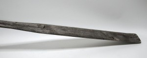 Antique longboat oar purported to be from the original Queenscliff lifeboat, Victoria, 19th century, 365cm long