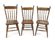 Six assorted Australian press back chairs, mainly kangaroos, some painted, 19th/20th century, - 2