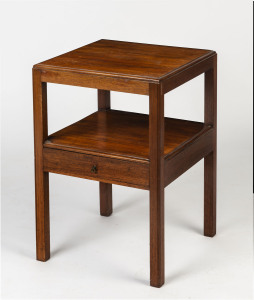 A Georgian style one drawer occasional table, Australian cedar and pine, early 20th century 61cm high, 41cm wide, 41cm deep