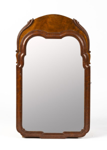 An Italian walnut salon mirror, 19th century, 81cm x 50cm