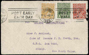 21-22 July 1925 (AAMC.87) Melbourne - Sydney, cover flown on the Australian Aerial Services Ltd inaugural flight. Cat.$300.
