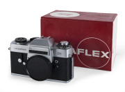 LEITZ: Leica Leicaflex SL camera [#1259439], 1972; with original guarantee in maker's 10011 box. Needs work.